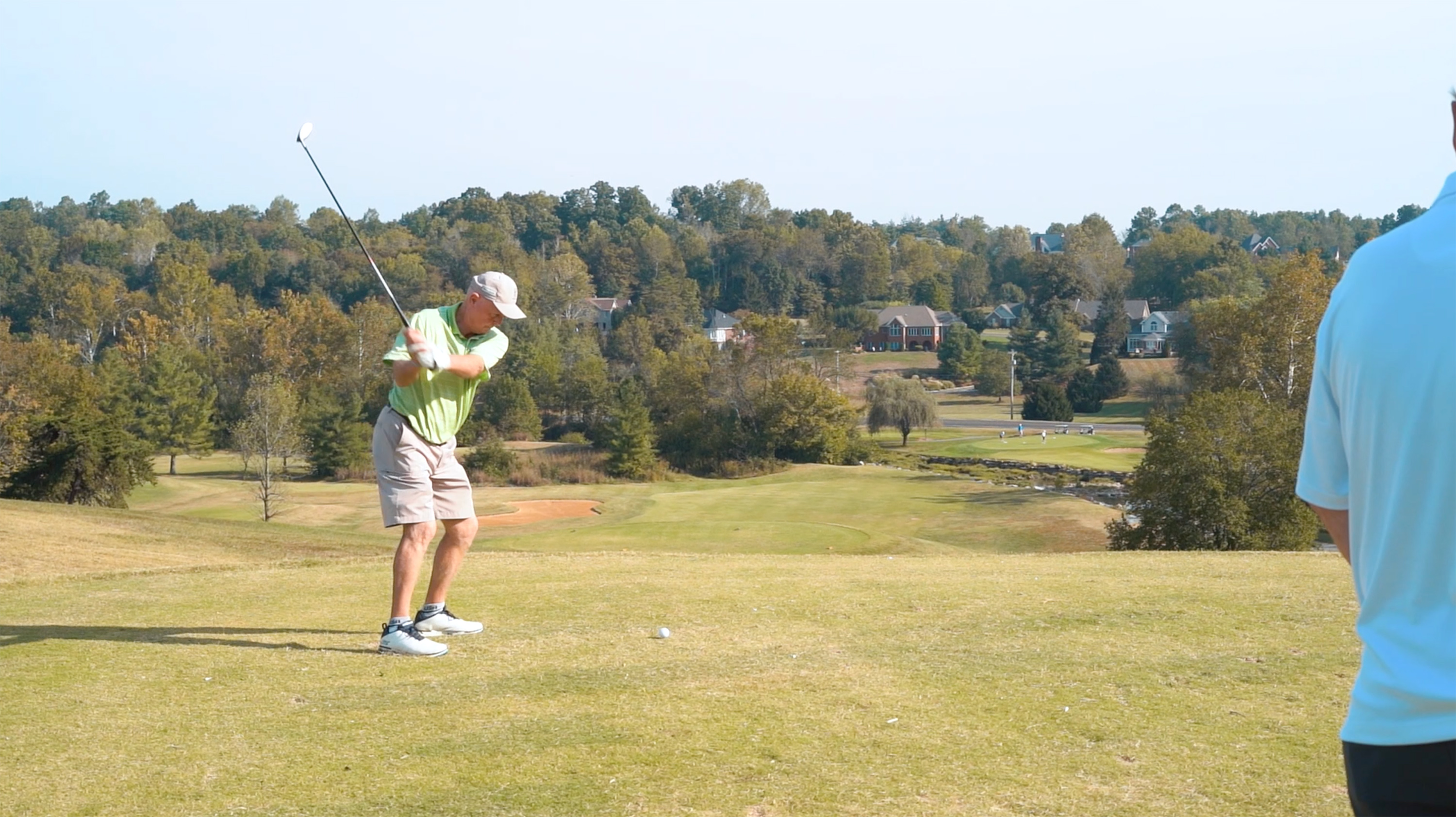 Playing golf in Corydon, Indiana