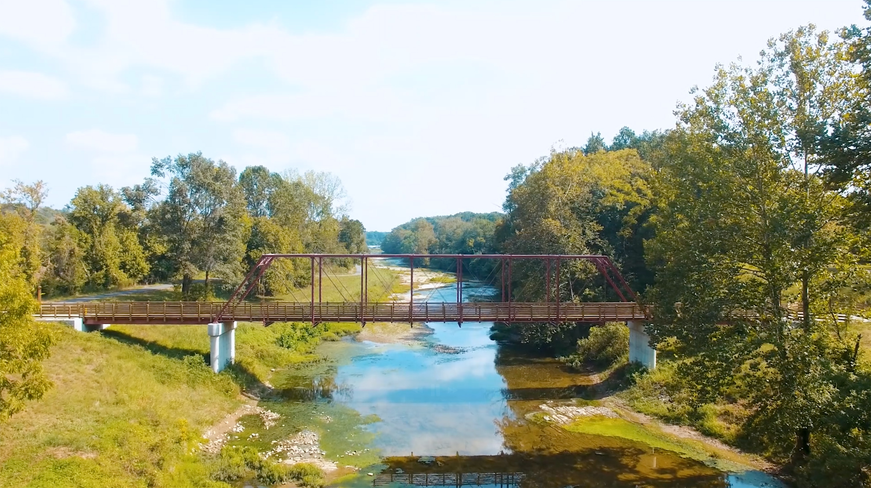 Bridge in Downtown Corydon, Indiana